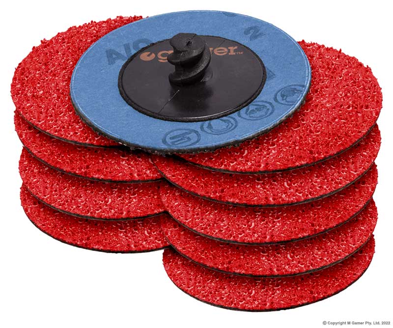 50mm Quick-Lock Ceramic Sanding Disc Pack - 120 Grit